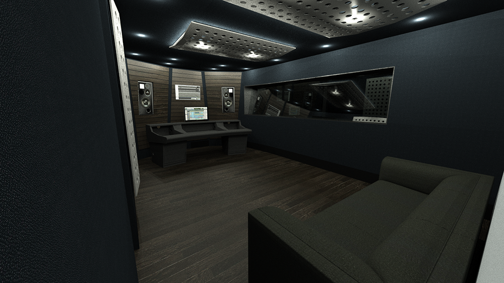 3D Recording Studio Visualisations by Studio Creations